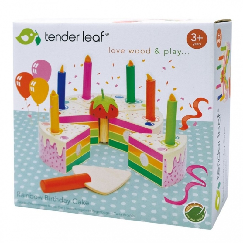 Tender Leaf Rainbow Birthday Cake